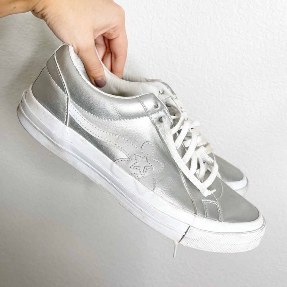 Converse X Golf le Fleur silver sneakers Sz 9.5